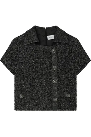 ST. JOHN Lurex blouse
