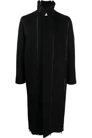 Post Archive Faction PAF Zip-detail wool coat
