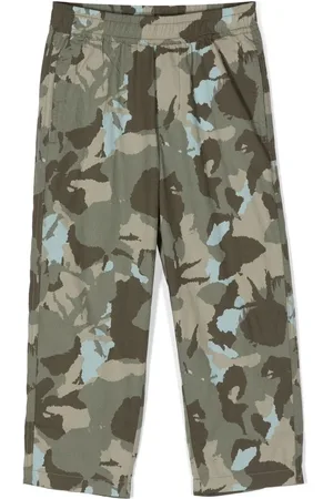 Aspesi Camouflage-print straight trousers