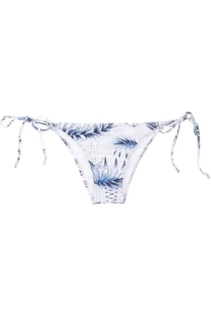 Lygia & Nanny Palm-tree print side-tie bikini bottoms