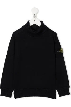 Stone Island Compass-patch roll-neck jumper