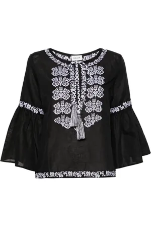 P.A.R.O.S.H. Ciclone floral-embroidered blouse