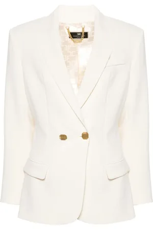 Elisabetta Franchi Crepe double-breasted blazer