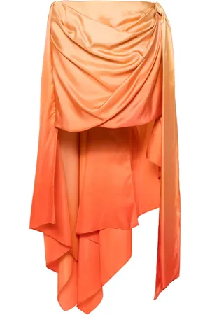 ZIMMERMANN Ombré draped midi skirt