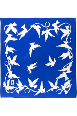 Saint Laurent 1980s silk scarf