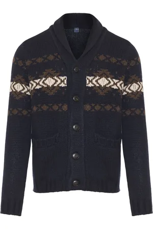 FEDELI Fair isle-intarsia cardigan