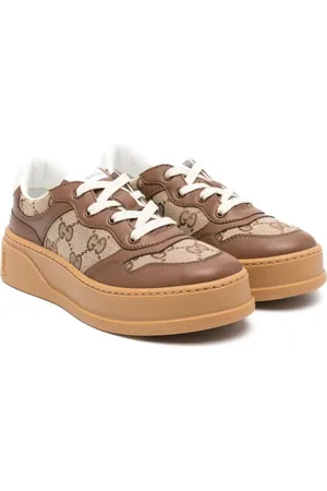Gucci GG-canvas leather sneakers
