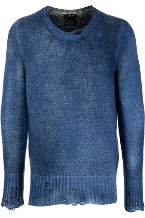AVANT TOI Faded-effect distressed jumper