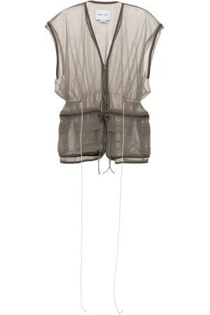 ACT N°1 V-neck mesh vest