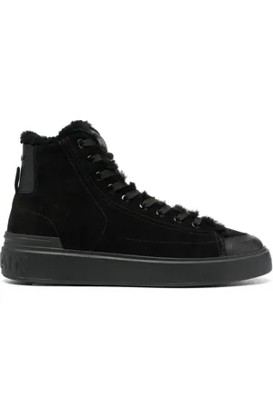 Balmain High-top suede sneakers
