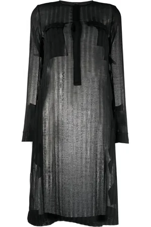SAPIO Striped sheer oversized T-shirt