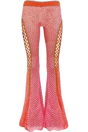 Roberta Einer Flared open-knit trousers