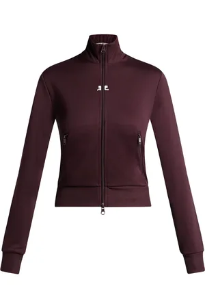 Courrèges High-neck zip-up sweatshirt