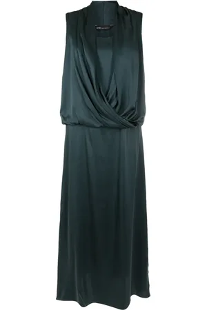 Uma Raquel Davidowicz Draped-detail silk dress