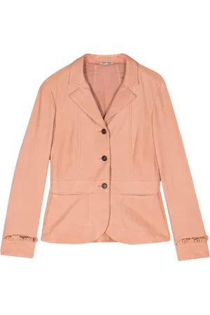 Miu Miu 2010s ruffled-trim jacket