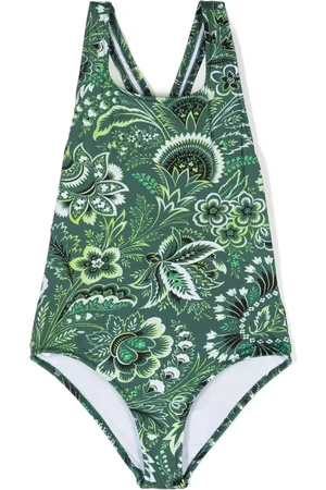 Etro Botanical-print sleeveless swimsuit