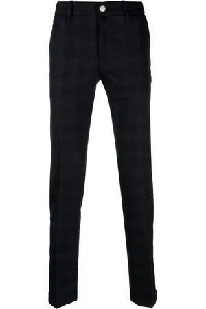 Jacob Cohen Plaid-check wool-blend tapered trousers