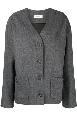 0711 V-neck button-up cardigan
