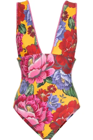 Farm Rio Winter Chita-print swimsuit
