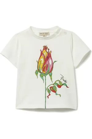 PUCCI Junior Floral-print T-shirt