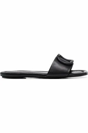 Twin-Set Logo plaque flat sandals
