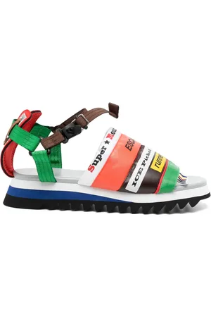 Kolor Patchwork buckled sandals