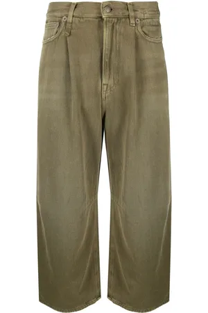 R13 Wide leg cropped jeans
