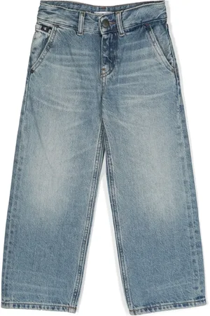 Calvin Klein Logo-appliqué straight-leg trousers