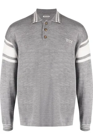 BODE Logo-embroidered striped polo shirt