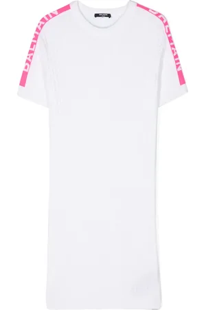 Balmain Logo-jacquard mini dress