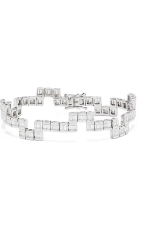 Kolours 14kt white gold Creo diamond bracelet