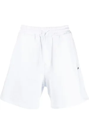 Msgm Logo-print cotton shorts