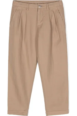 Dondup Herringbone pleated trousers