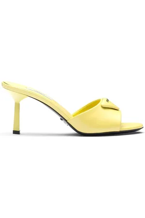 Prada Triangle-logo leather sandals