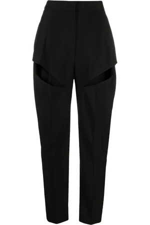 Alexander McQueen Cut-out tapered trousers