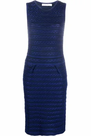 Dior 2010s scalloped effect knitted dress