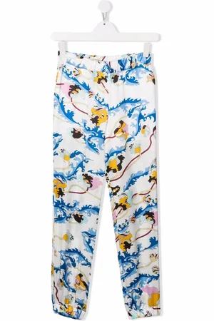 PUCCI Junior Graphic-print straight-leg trousers