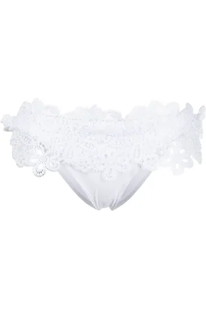 ERMANNO SCERVINO Lace-detail bikini bottoms