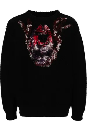 DOUBLET Embroidered wool jumper