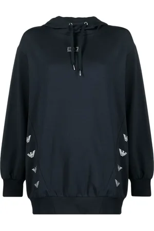 EA7 Logo-print drawstring hoodie