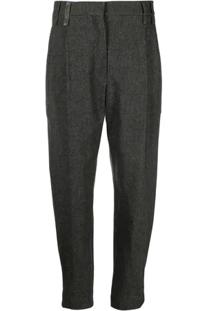 Brunello Cucinelli Monili-embellished tapered trousers