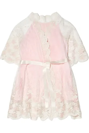 Amiki Claire floral-lace dressing gown