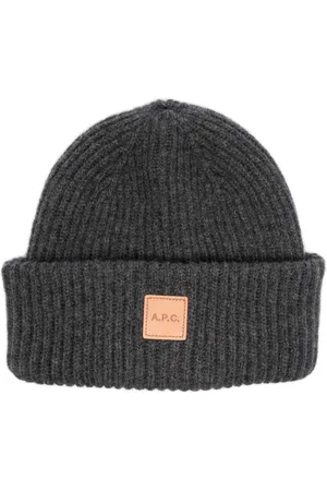A.P.C. Michelle logo-patch beanie