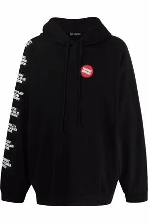 RAF SIMONS Oversized patch-embellished hoodie