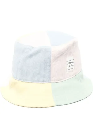 Thom Browne Logo patch corduroy bucket hat