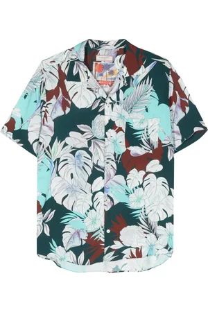 Tintoria Mattei Floral-print camp-collar shirt