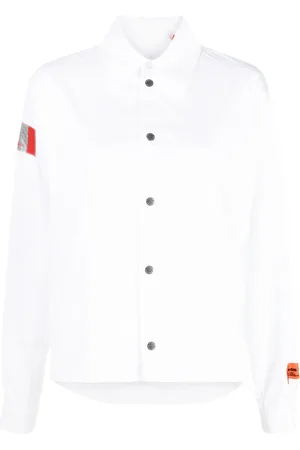Heron Preston Logo-patch cotton shirt