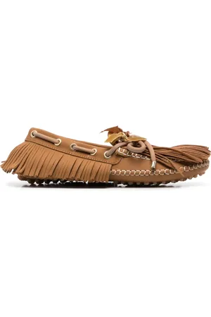 13 09 SR Fringed leather loafers