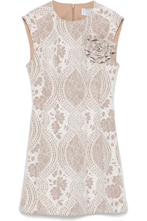 GIUSEPPE DI MORABITO Lace-overlay mini dress