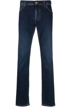 corneliani Low-rise straight-leg jeans